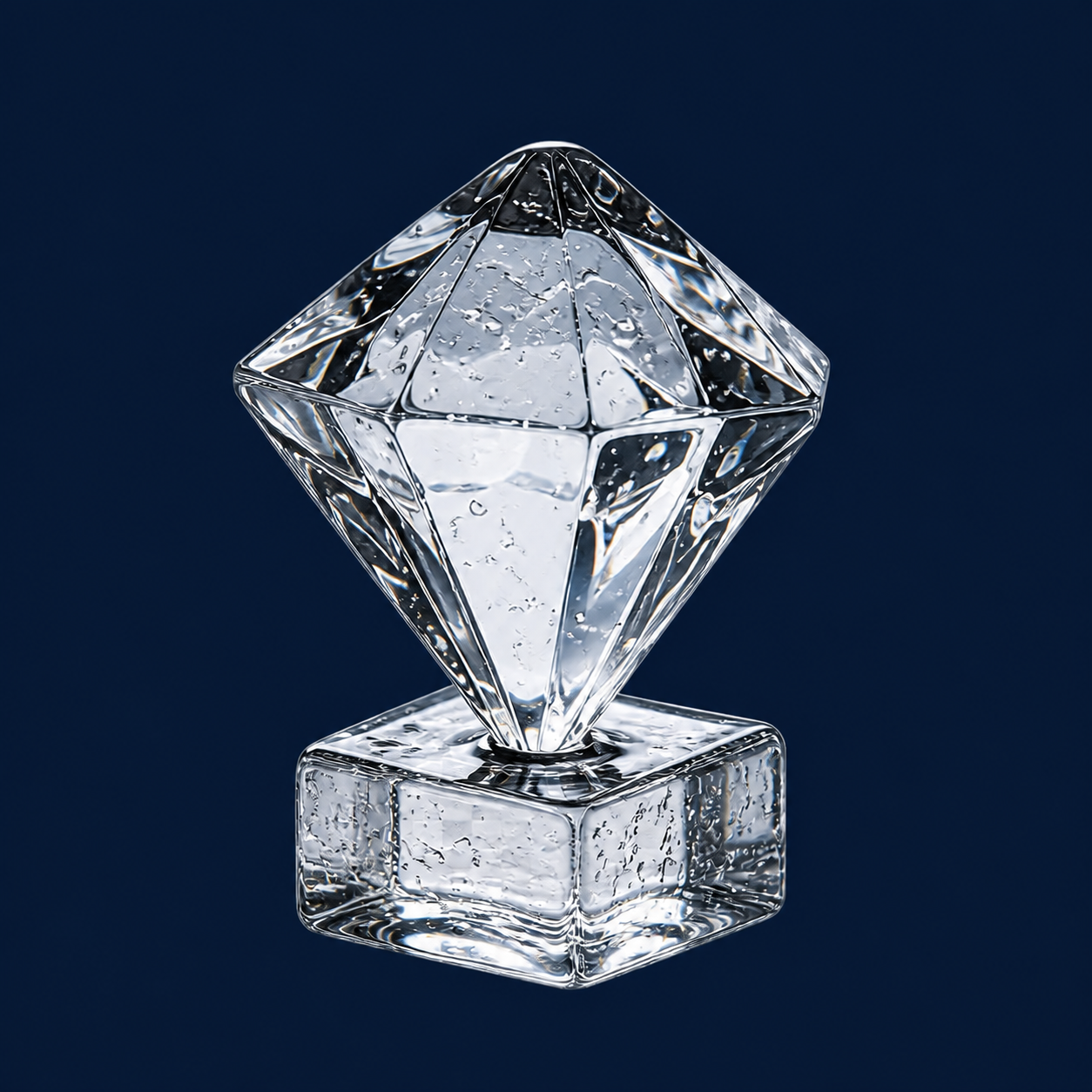 Diamond clear ice